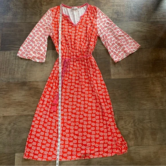 Boden Falling petals jersey midi dress - Picture 10 of 10